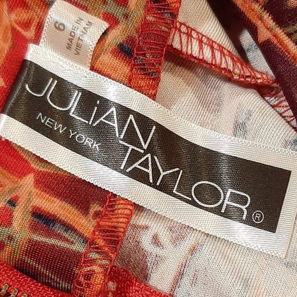 Julian Taylor Printed Dress (Size 6) - Picture 7 of 9